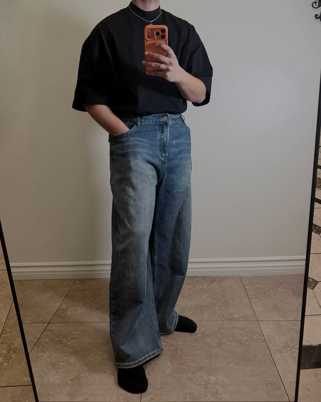 Heavyweight Oversized Mock Neck T-shirt