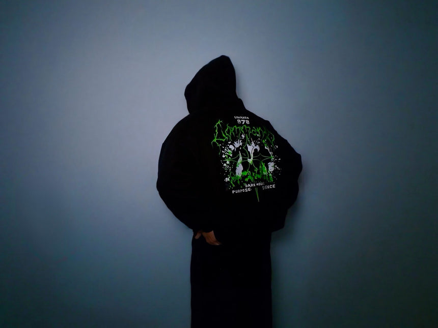 Fleeced Full-Zip Boxy Hoodie