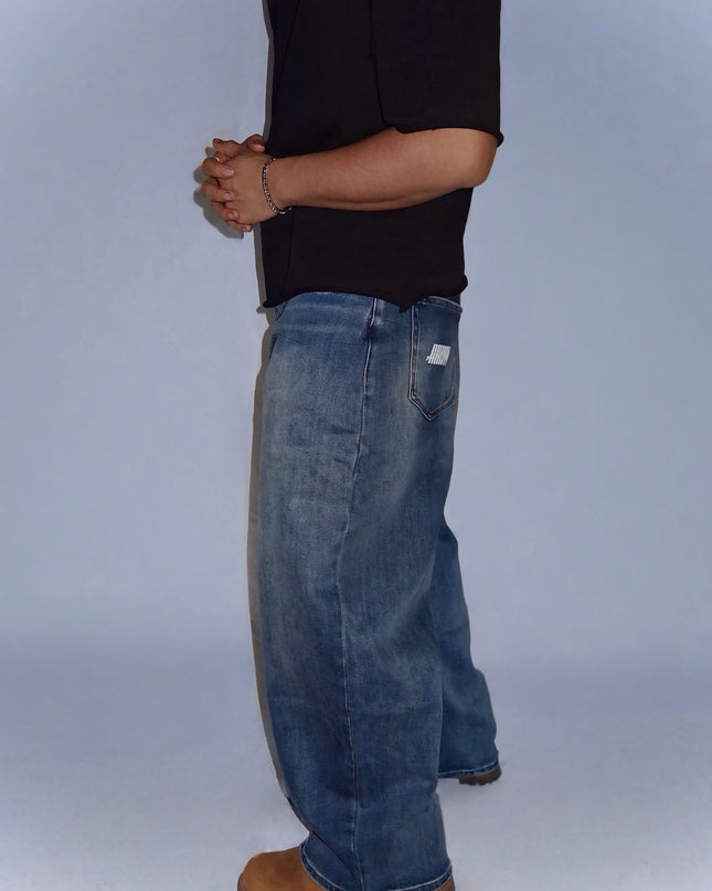 Sun Fade Heavyweight Denim Jeans