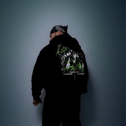 Fleeced Full-Zip Boxy Hoodie