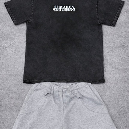 Snow Washed Oversized Cotton T-Shirt