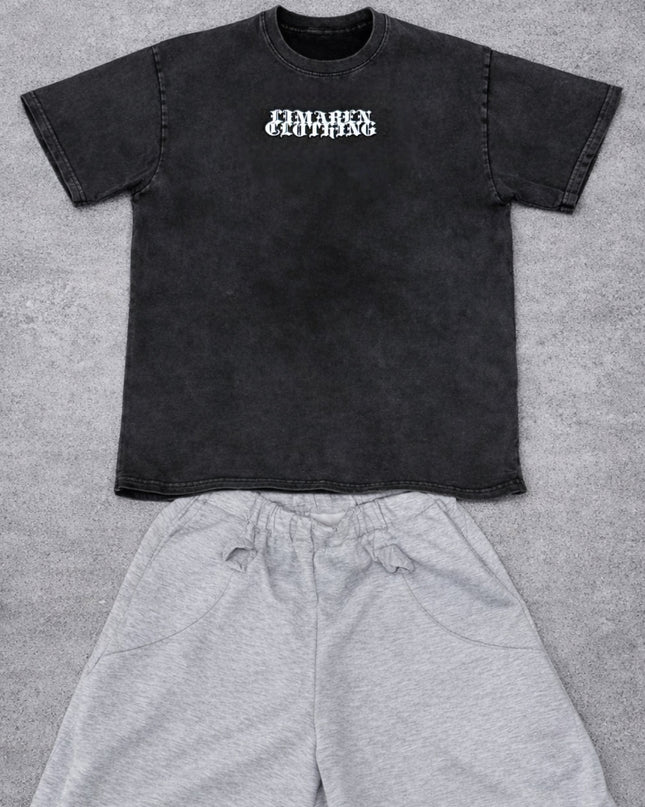 Snow Washed Oversized Cotton T-Shirt