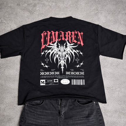 Boxy LIMAREN Raw-Edge T-Shirt