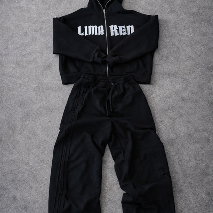 Fleeced Full-Zip Boxy Hoodie